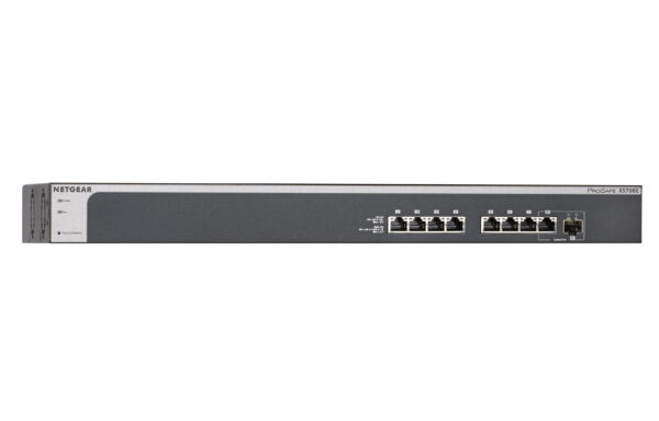 Netgear XS708E-100NES 8-Port 10-Gigabit Ethernet Plus Switch mit 1 Kupfer-/SFP+-Combo-Port