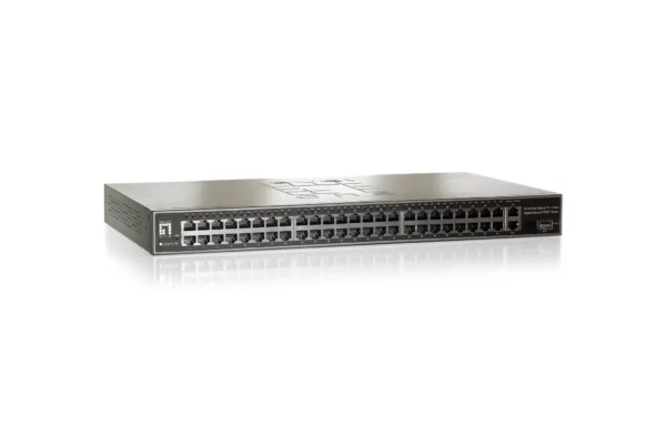 LevelOne GSW-5150 51-Port Fast Ethernet Switch, 2 x Gigabit RJ45, 1 x Gigabit SFP