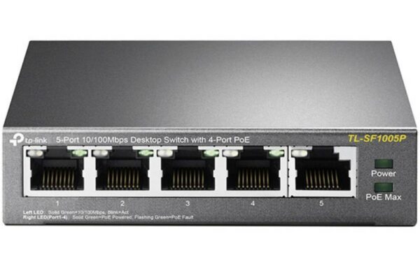 TP-LINK TL-SF1005P Netzwerk Switch 5 Port PoE-Funktion