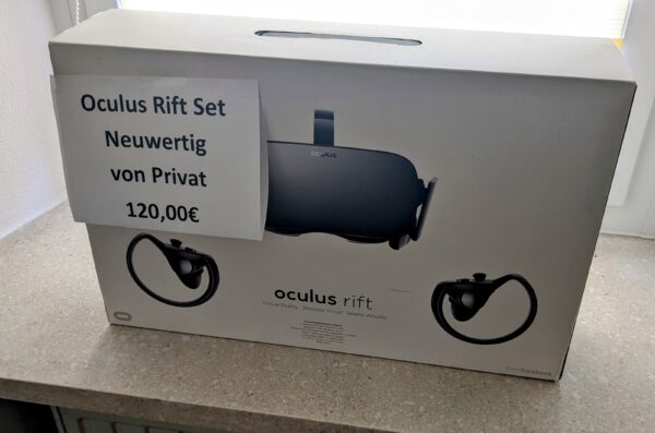 Oculus Rift mit 2 Controllern und 2 Sensoren *refurbished