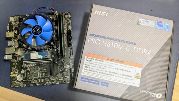 Aufrüstbundle – Restposten – Intel i5 12400 – 8GB – 256GB SSD – H610 (Mainboard+RAM+CPU+SSD)