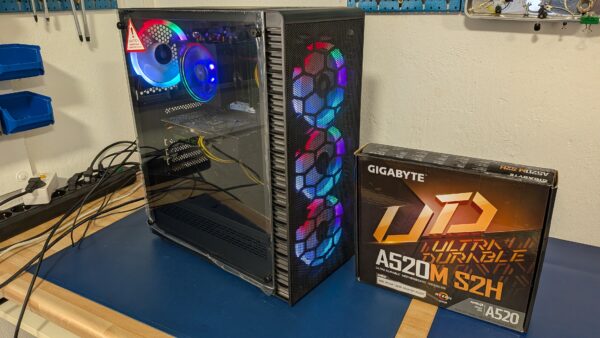 Einsteiger RGB Tower Gamer PC Ryzen 5600, 16GB, 1TB, RTX3050 inkl. Win11 Pro